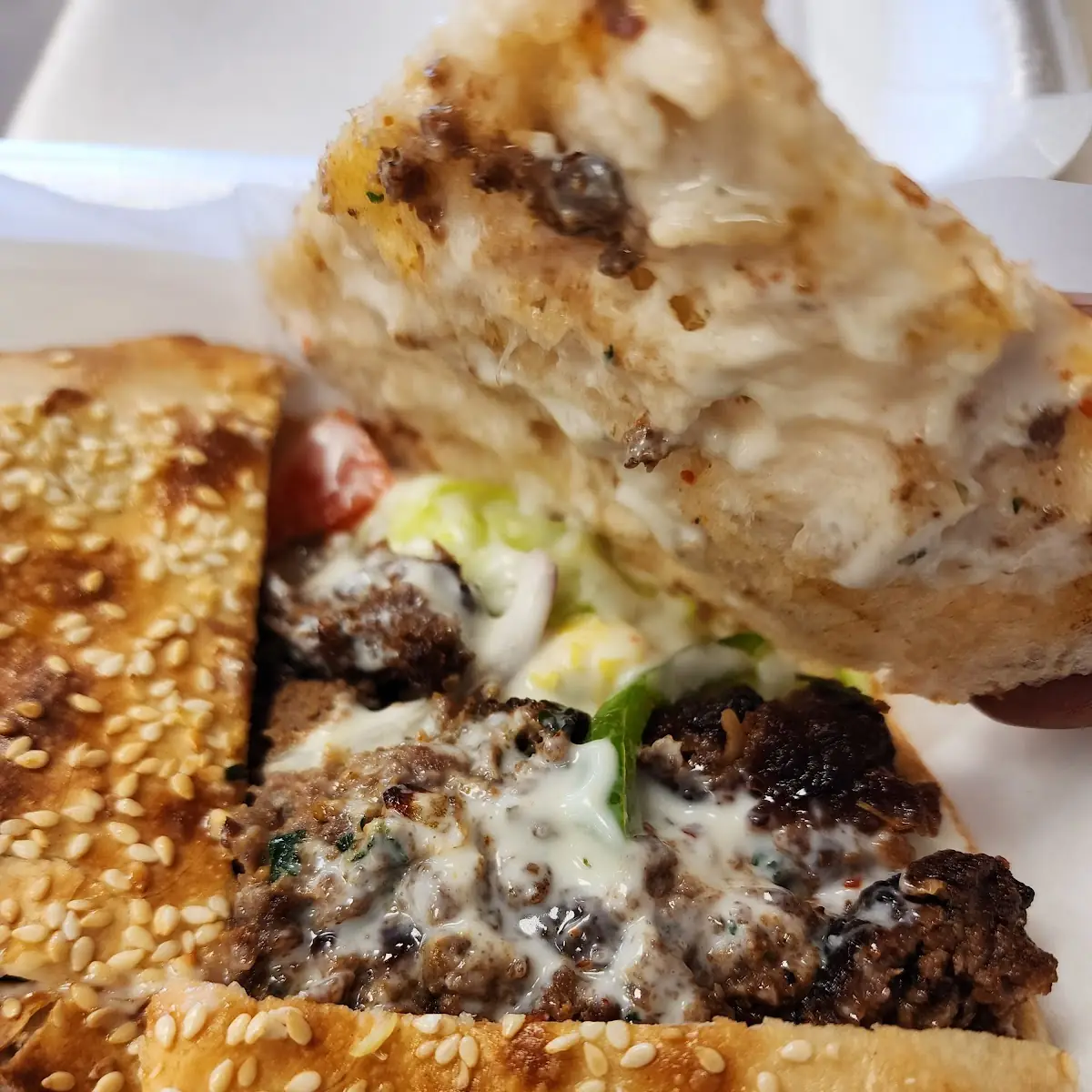 Beef Kabob Sandwich