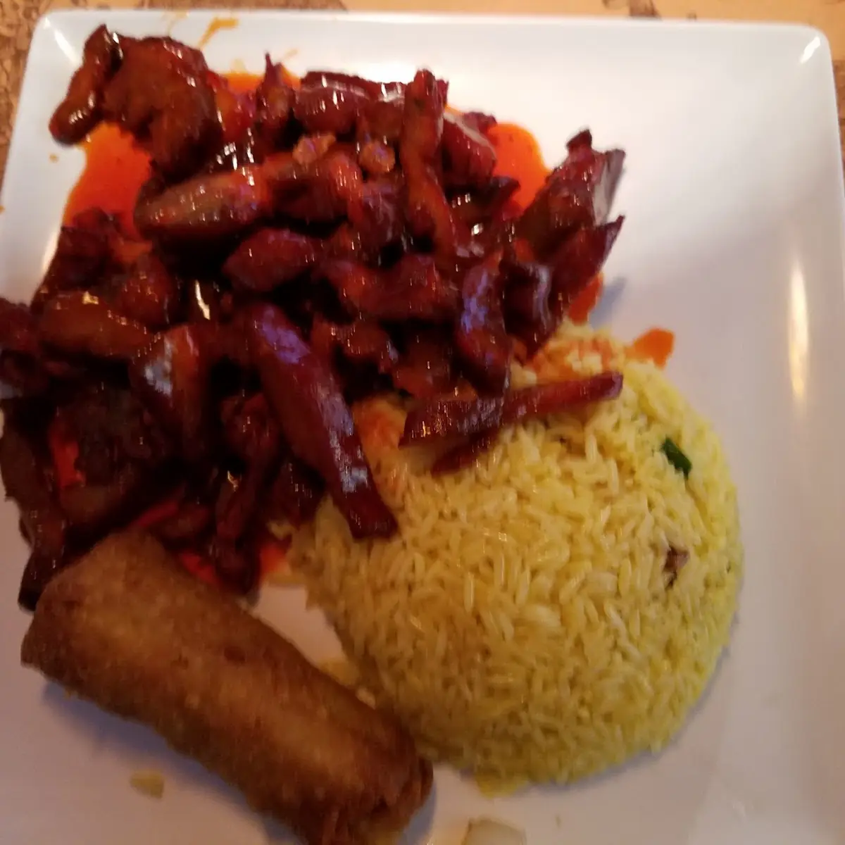 Boneless Spare Ribs and Fried Rice