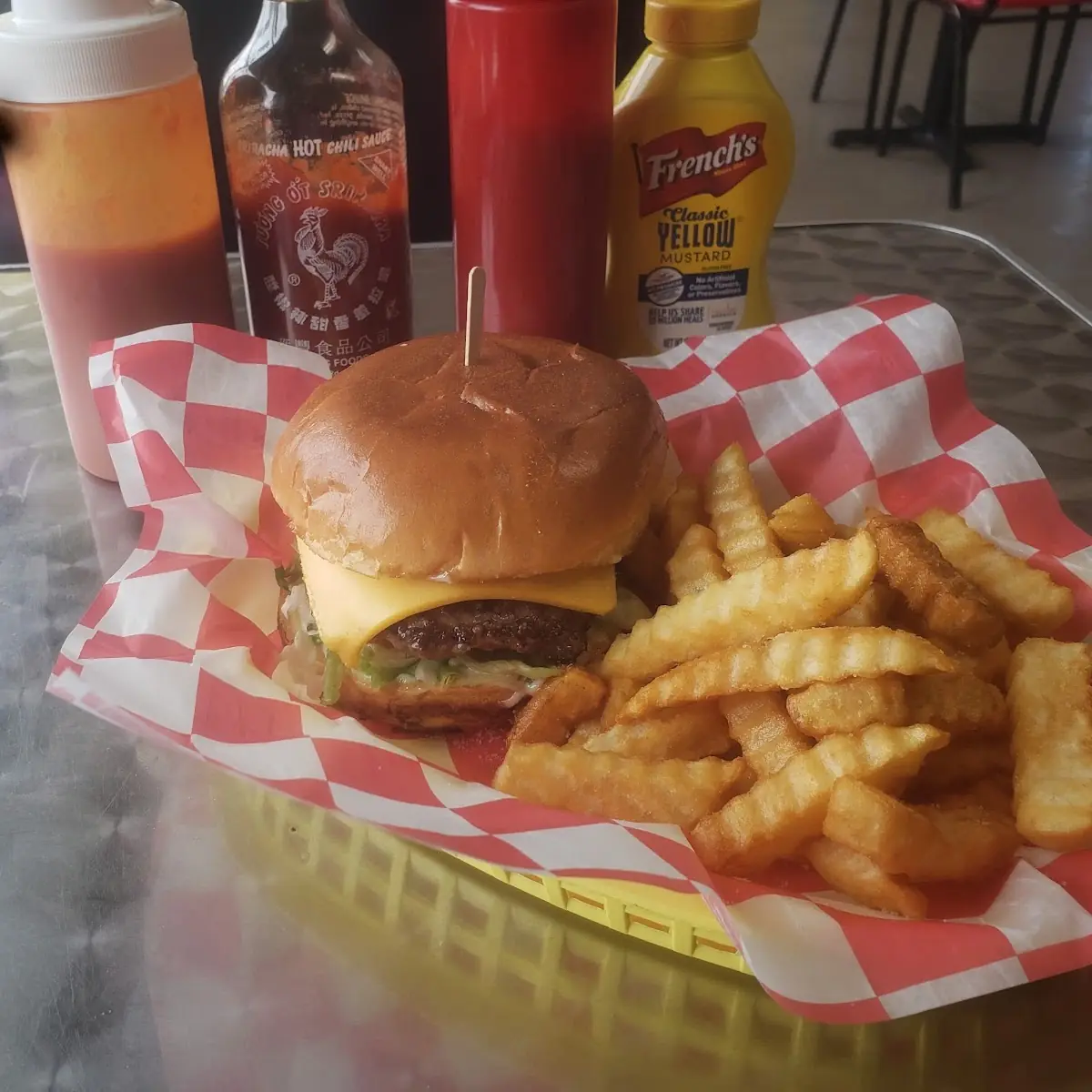 Cheese Burger with Fries