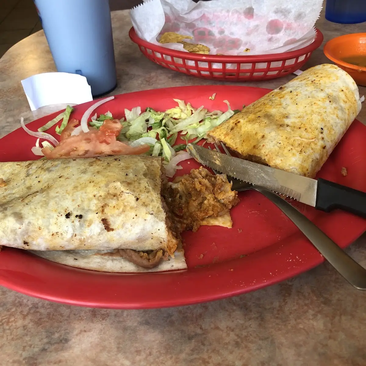 Mexican Sausage Chorizo Burrito