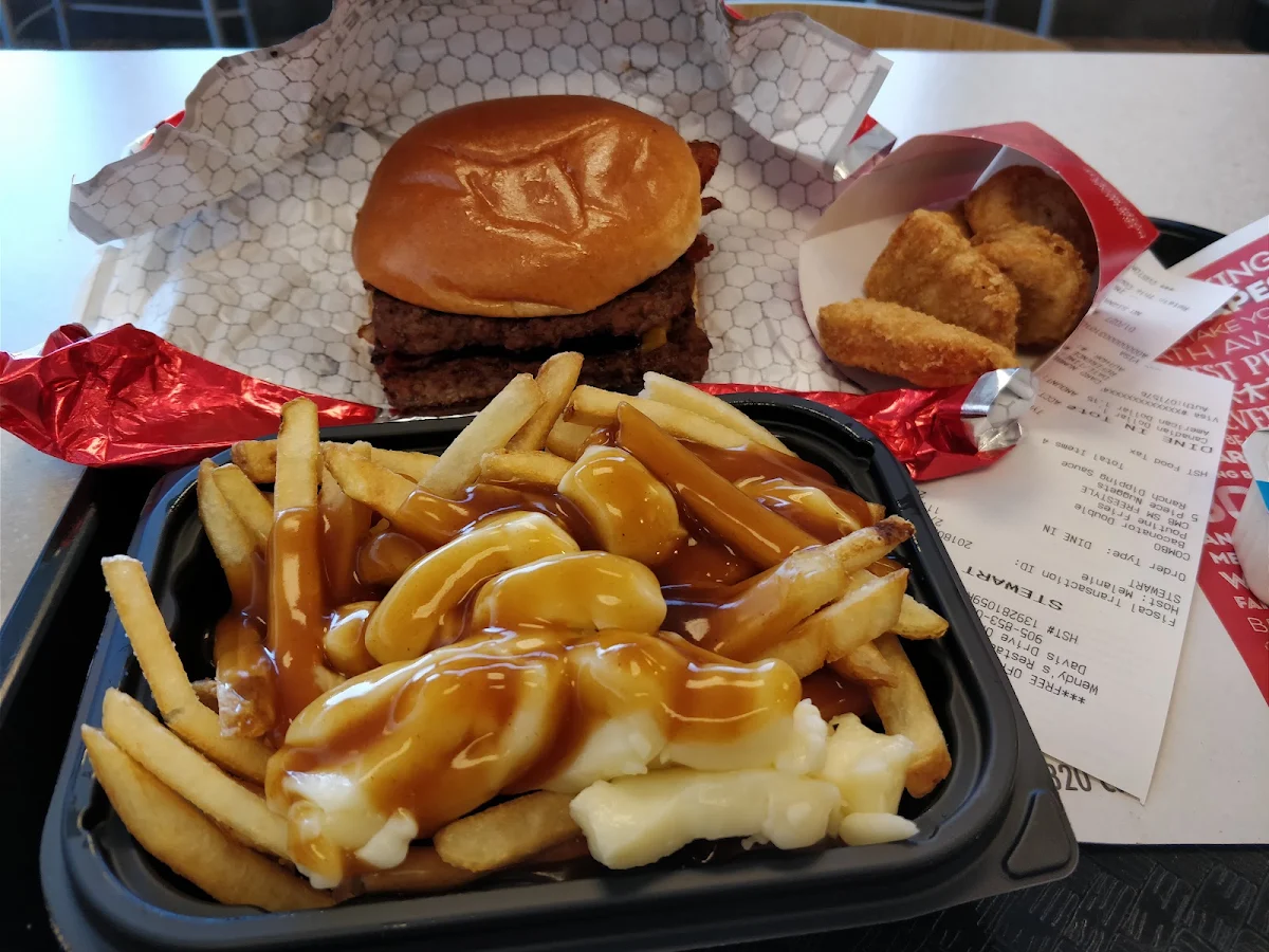 Baconator with Poutine and Nuggets, Wendy's