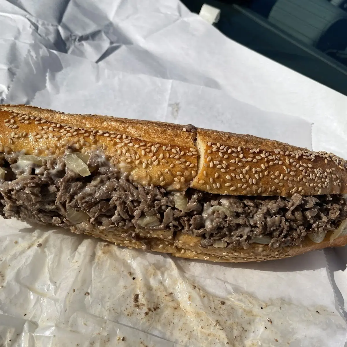 Sesame Seed Roll Steak Sandwich