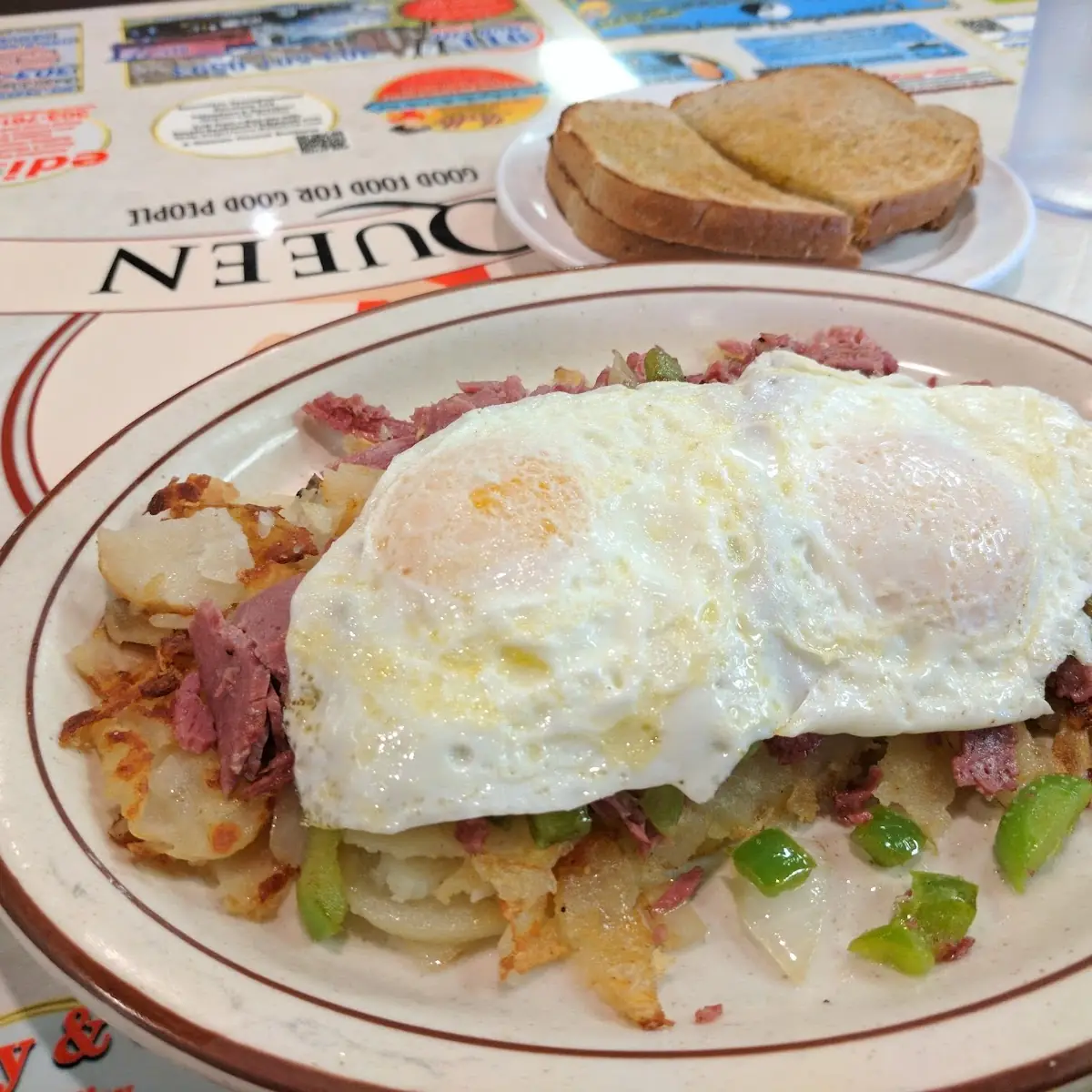 Ground Chuck Steak & Eggs