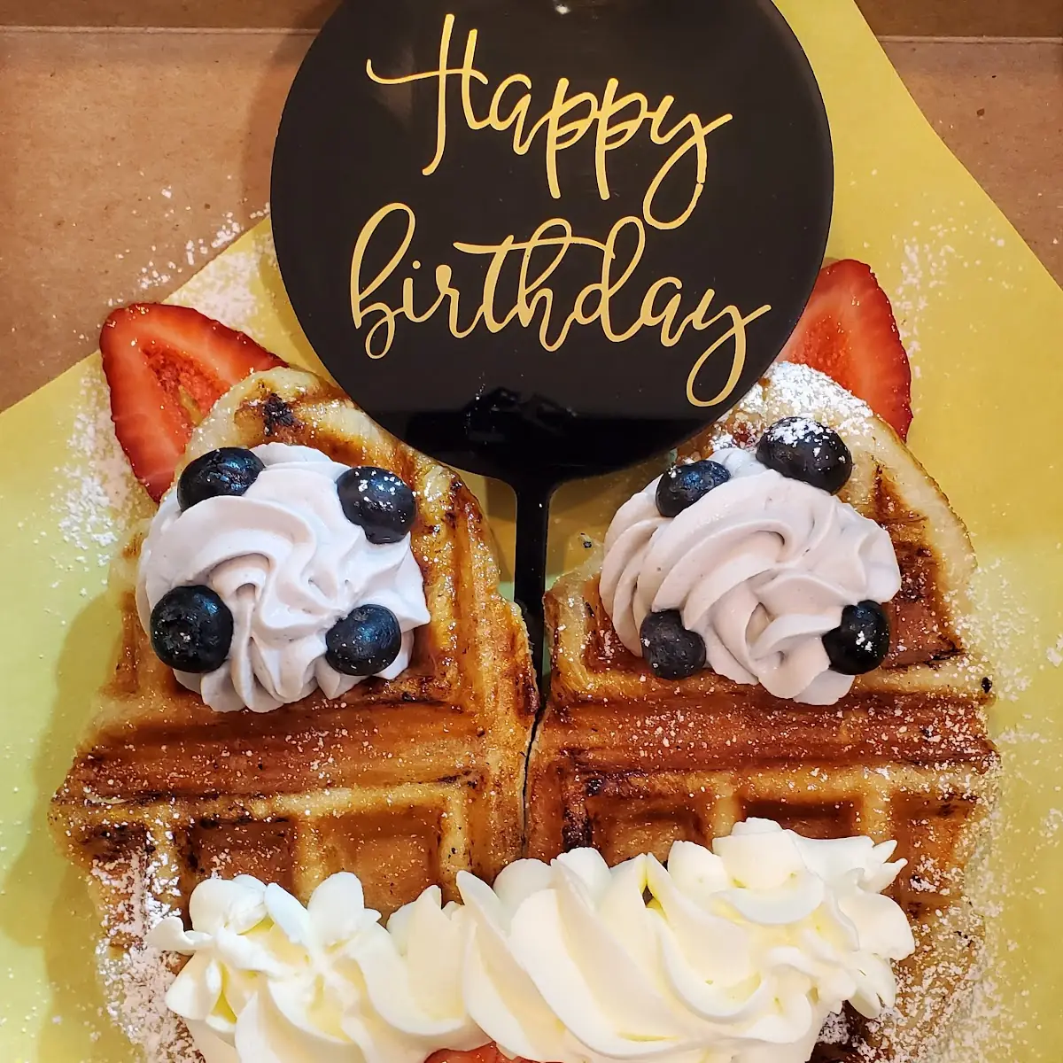 Happy Birthday Croffle