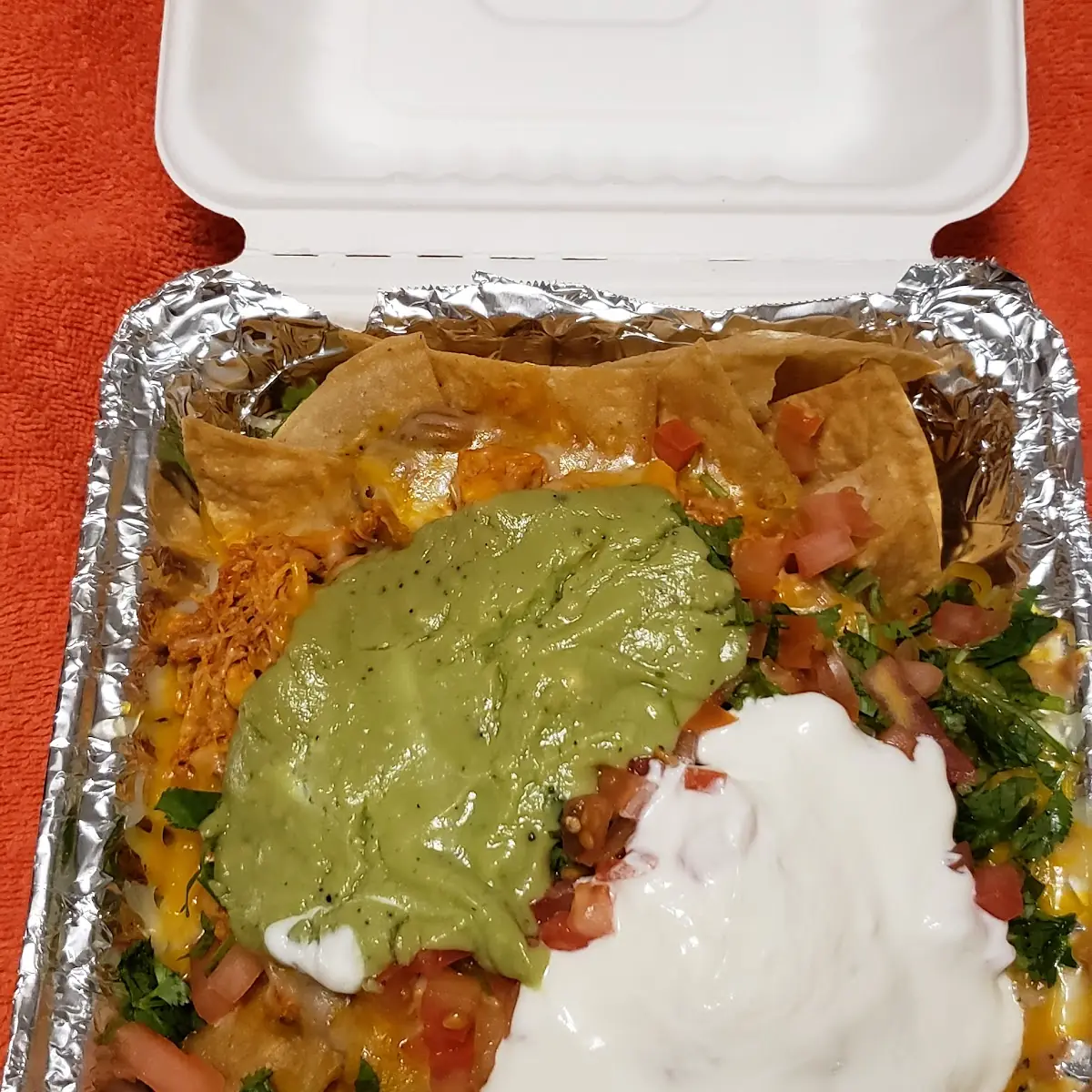 Shredded Chicken Nachos