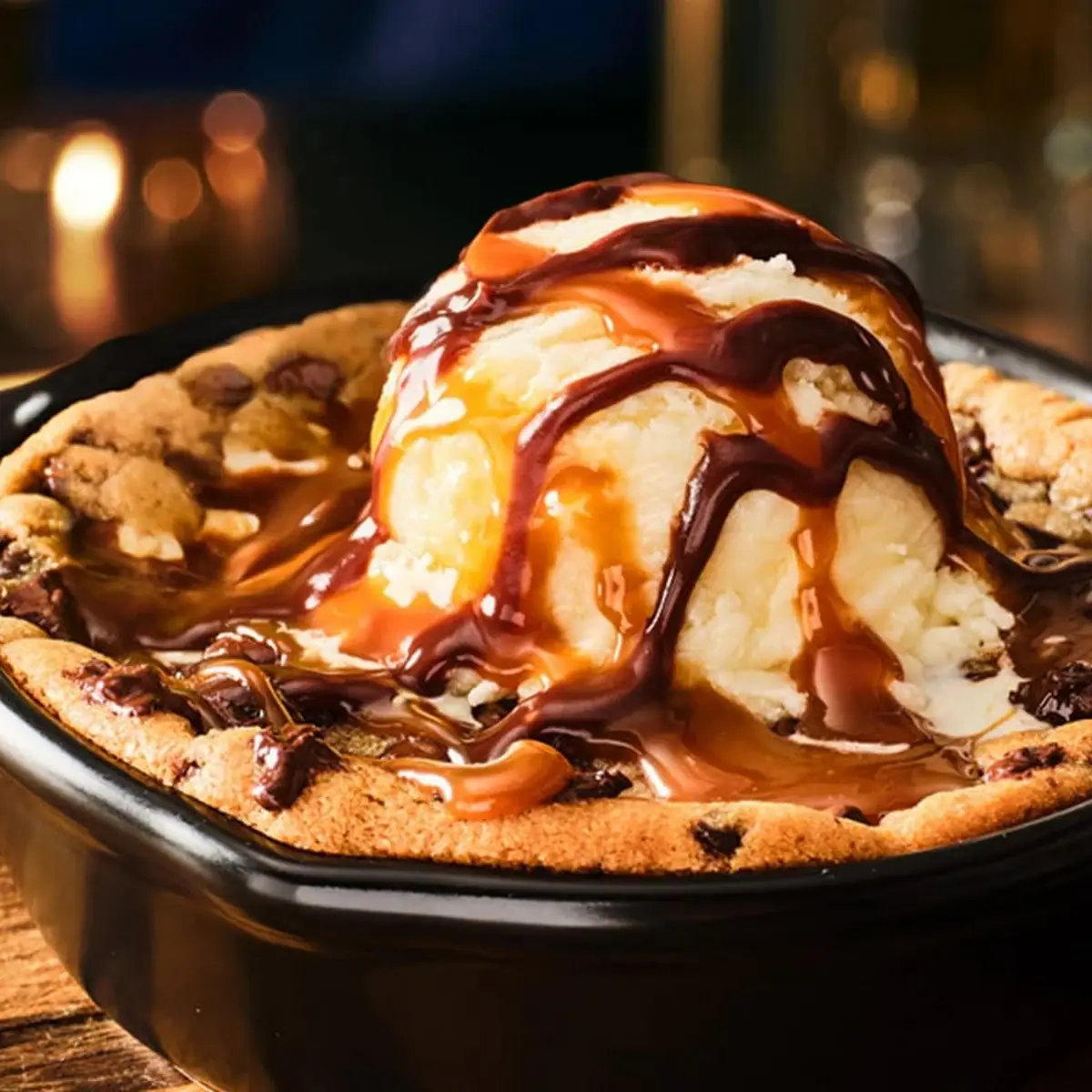 Salted Caramel Cookie Skillet