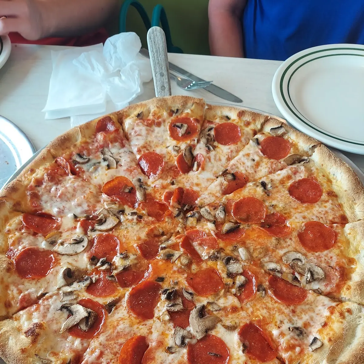 Pepperoni and Mushroom Pizza