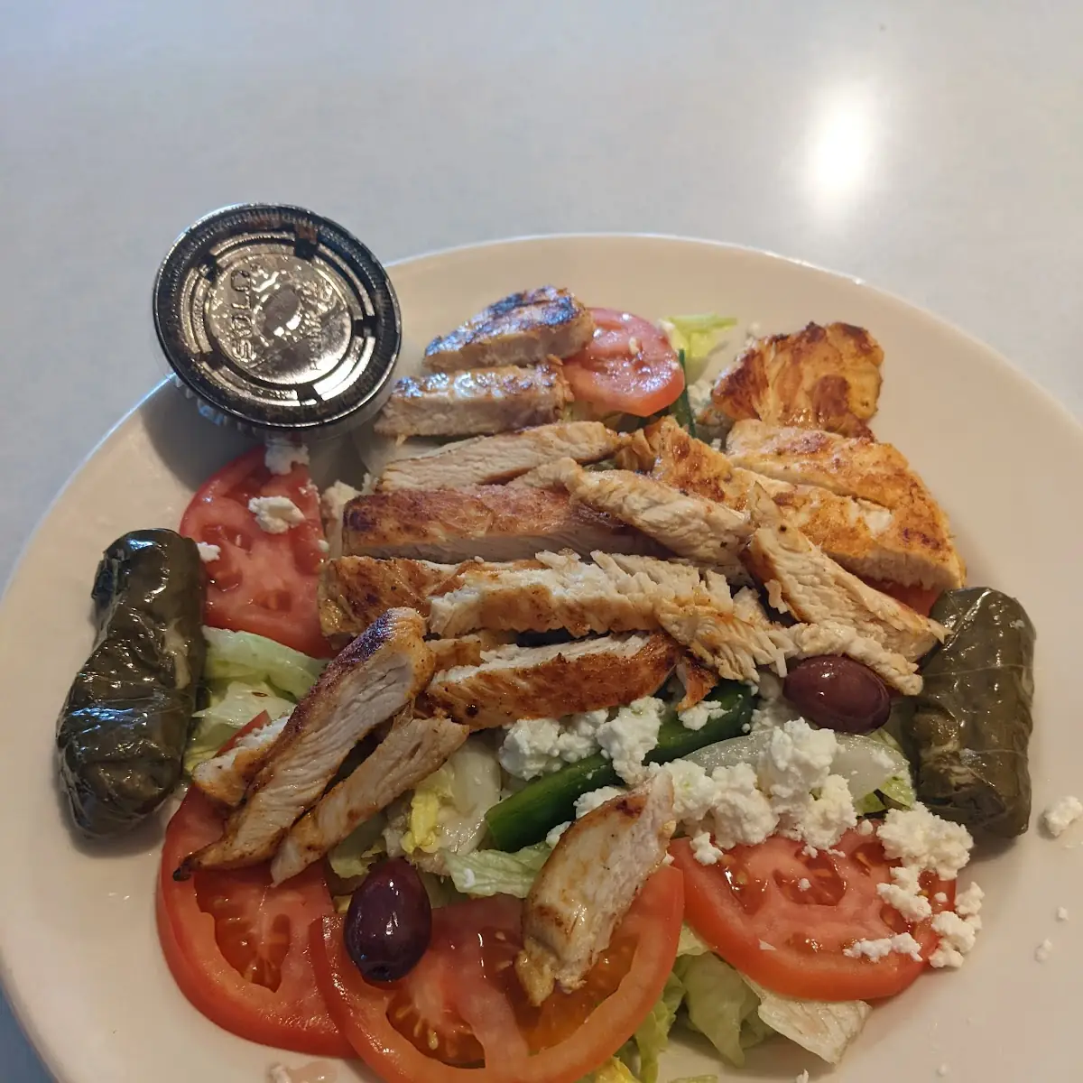 Greek Salad with Chicken