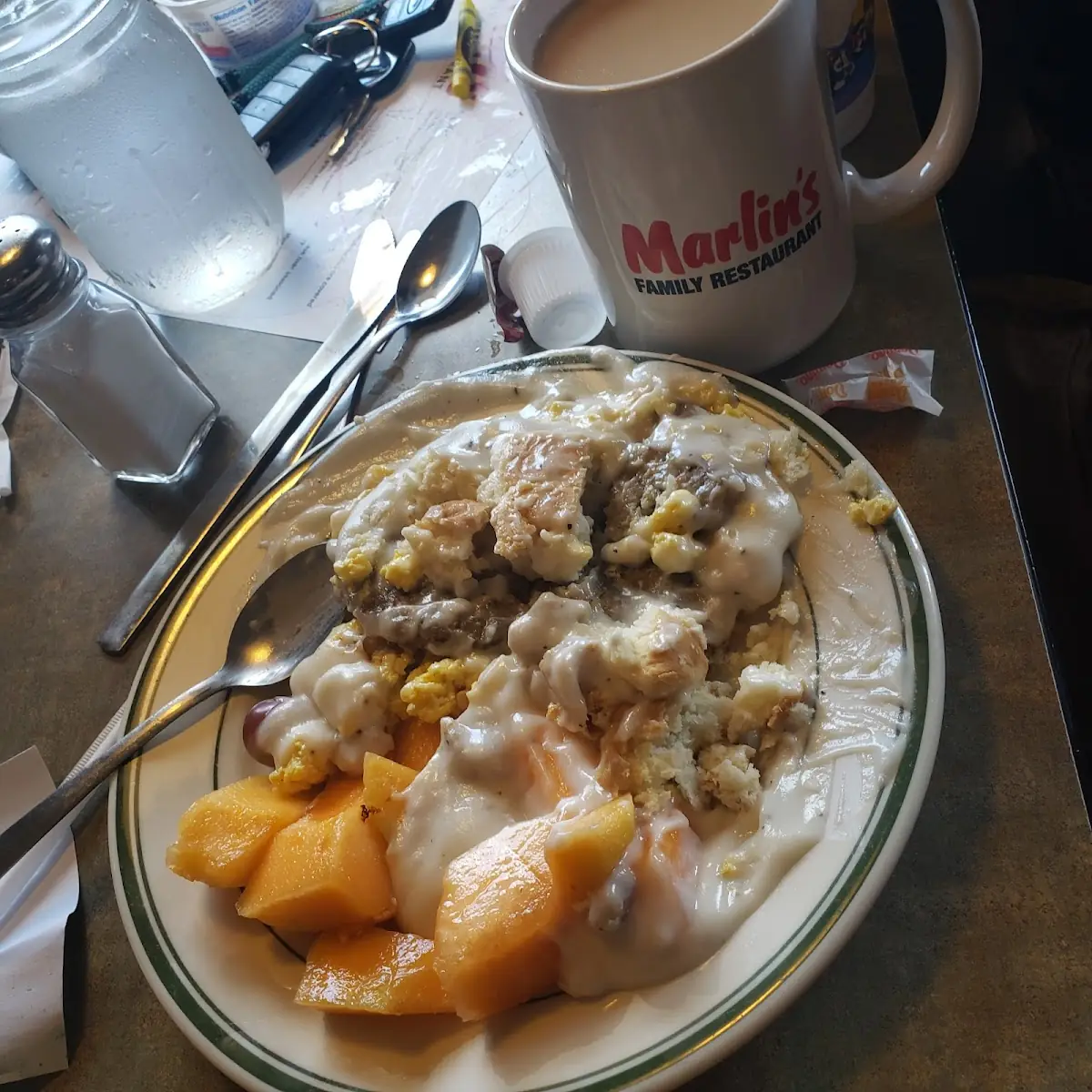 Biscuits and Gravy Egg Scrambler