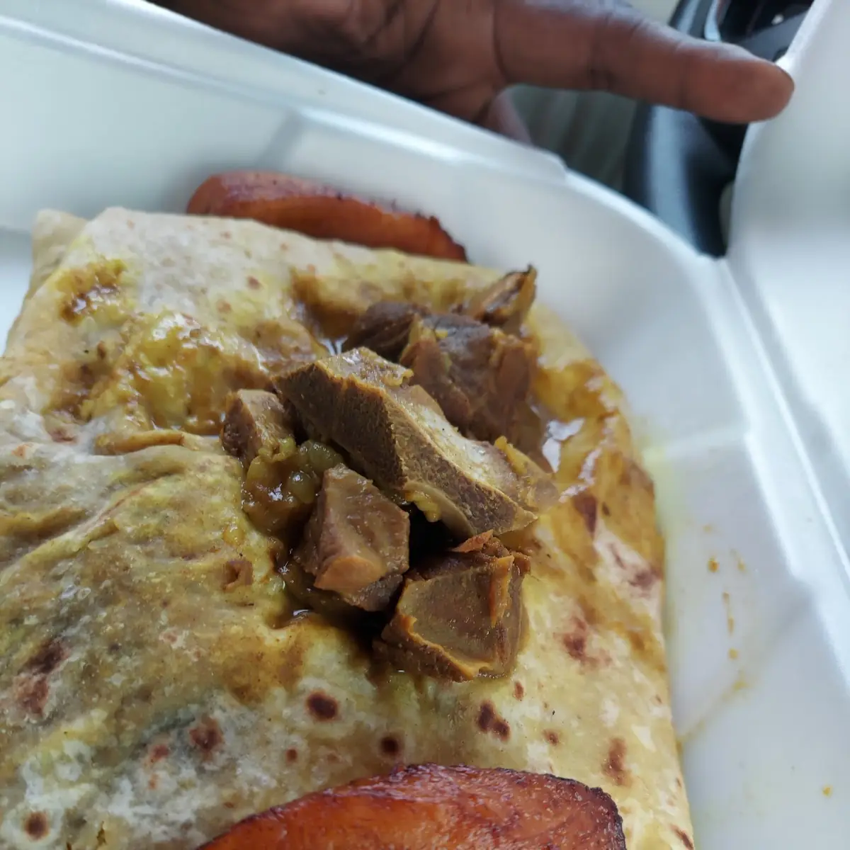 Curry Goat Roti