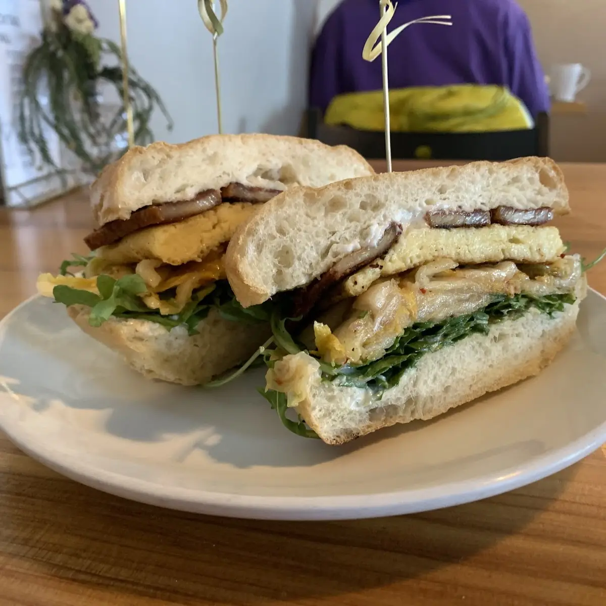 Vegan Kimchi Breakfast Sandwich