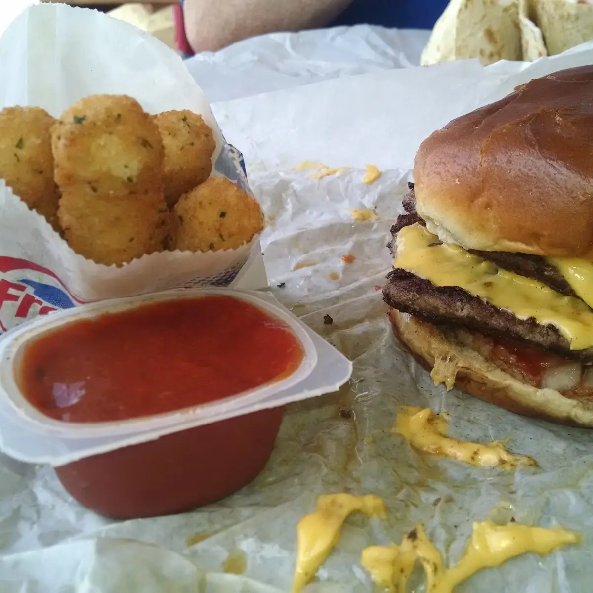 Double Cheeseburger & Cheese Curds