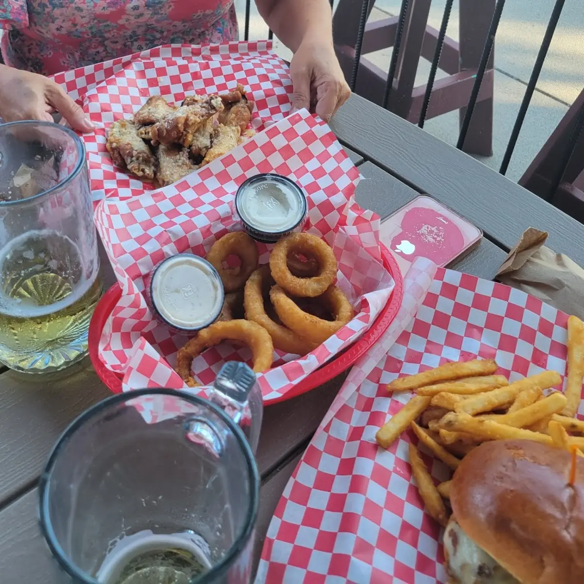 Chicken Wings and Onion Rings