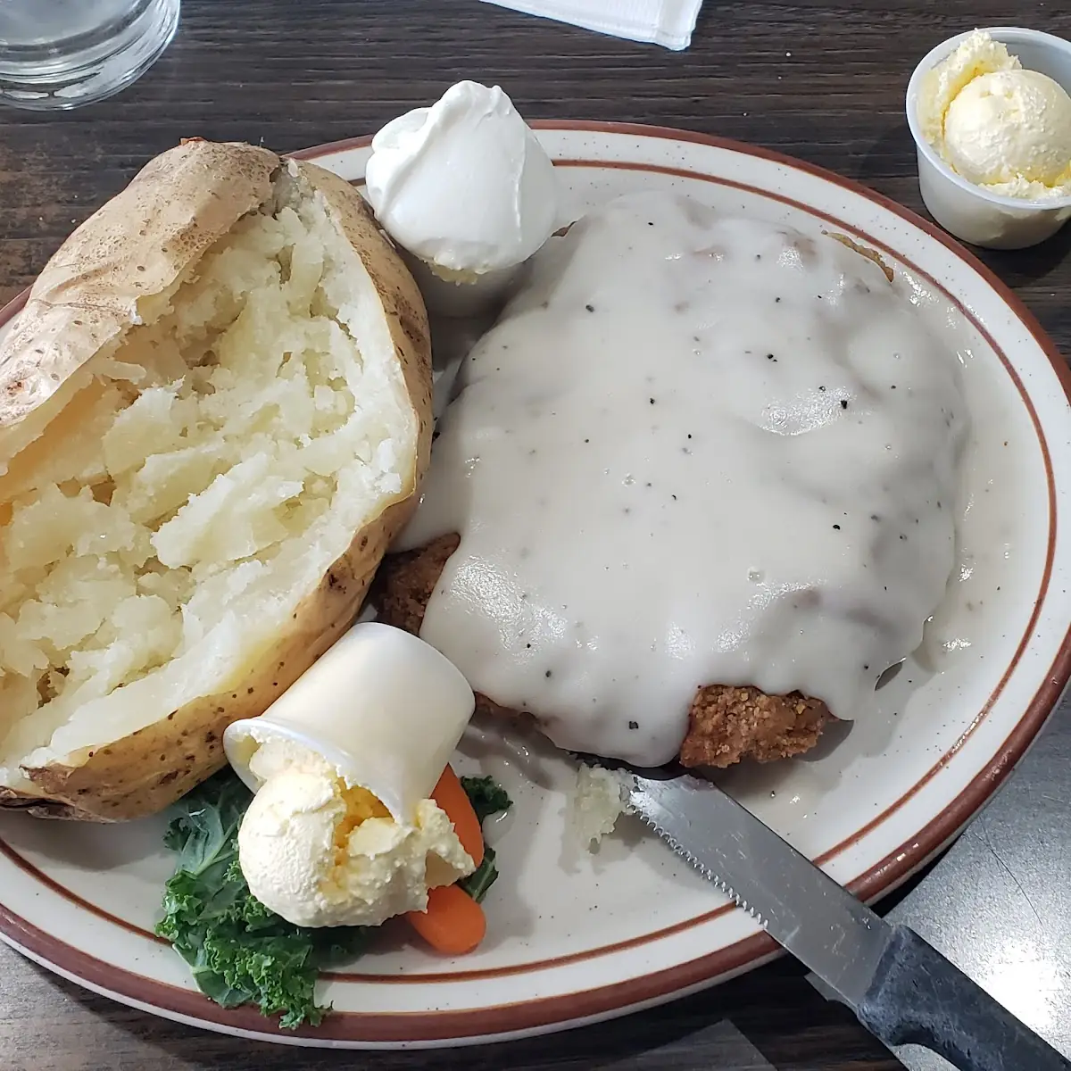 Chicken Fried Steak and Eggs