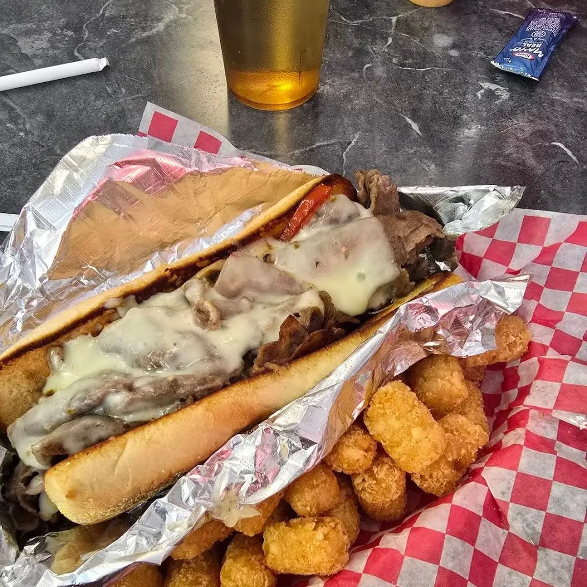 Philly Cheesesteak Tots