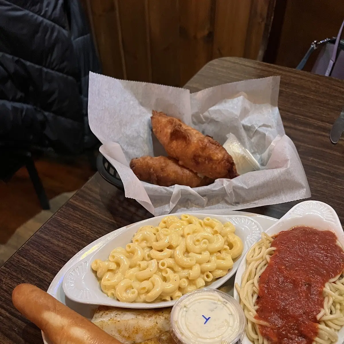 Spaghetti with Mac and Cheese