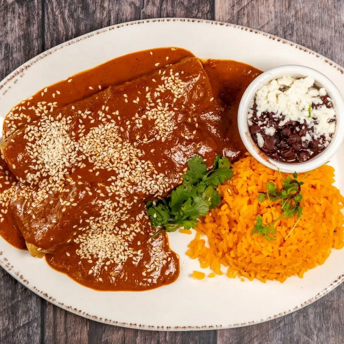 Chicken Mole Enchiladas