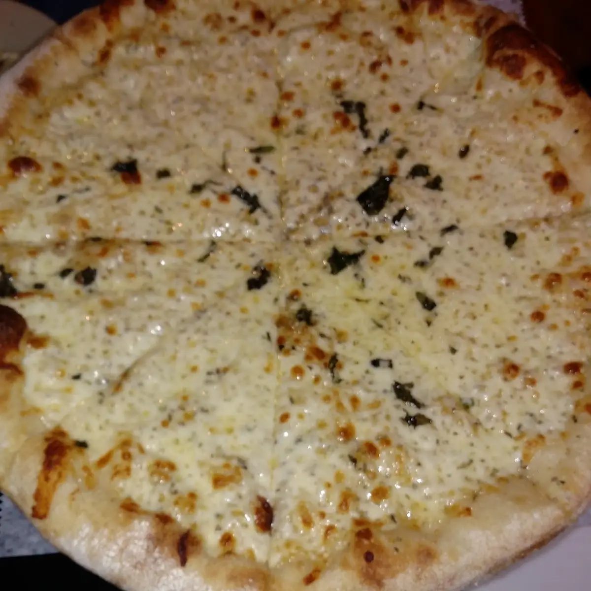 White Mozzarella Cheese Pizza