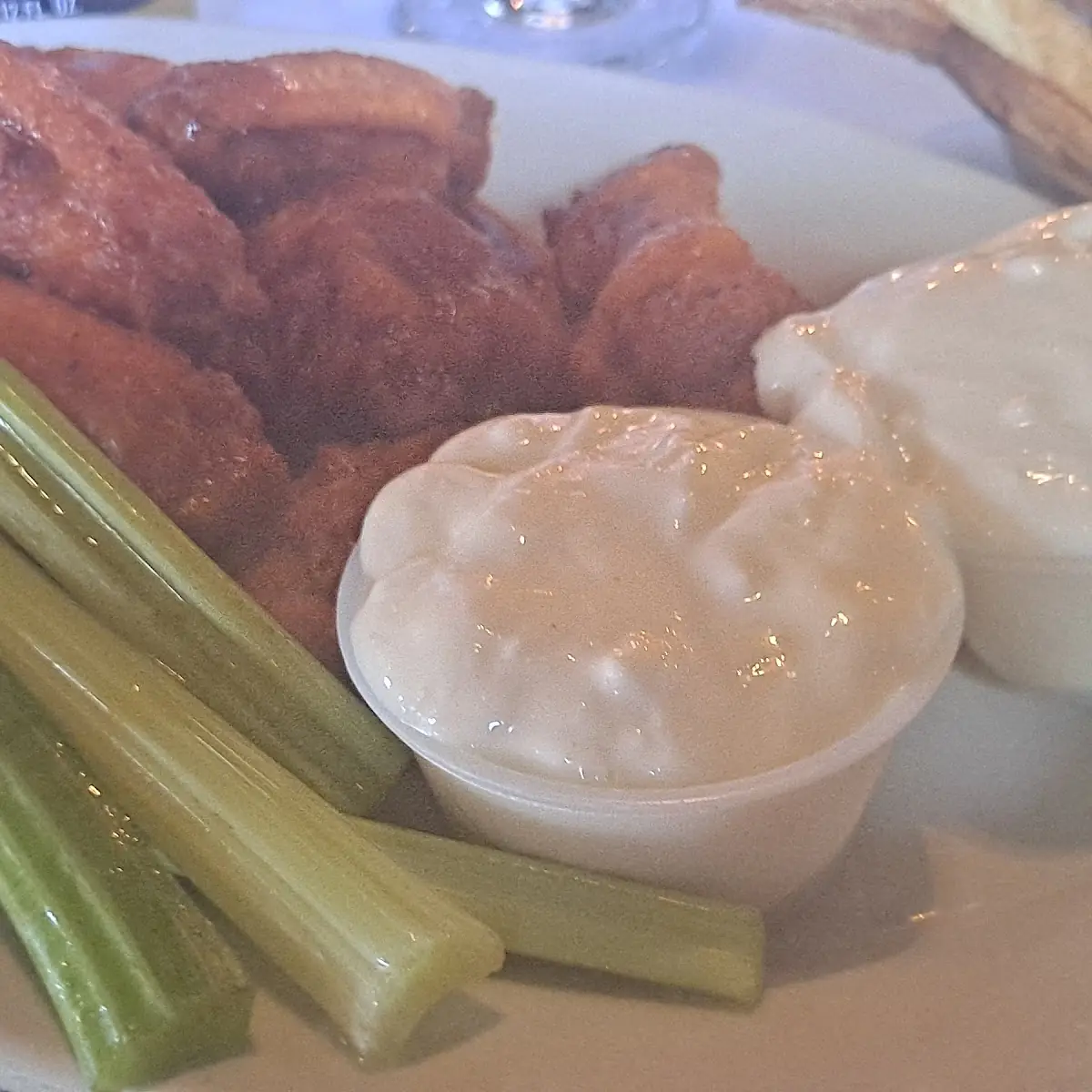Medium Cajun Chicken Wings with Blue Cheese