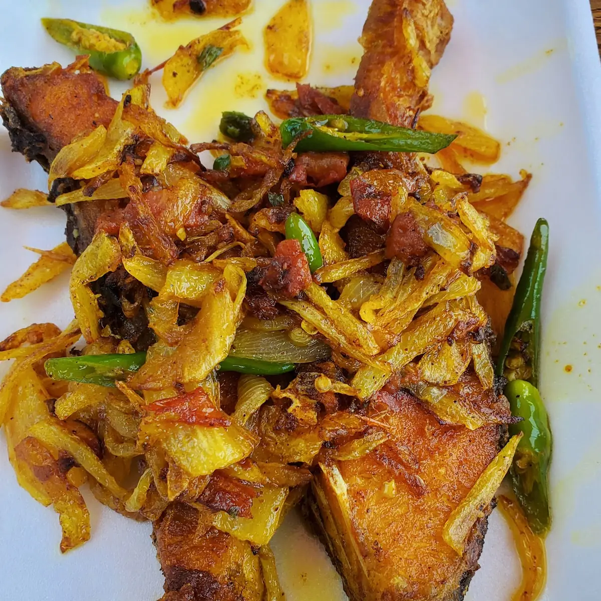 Fried Fish with Onion