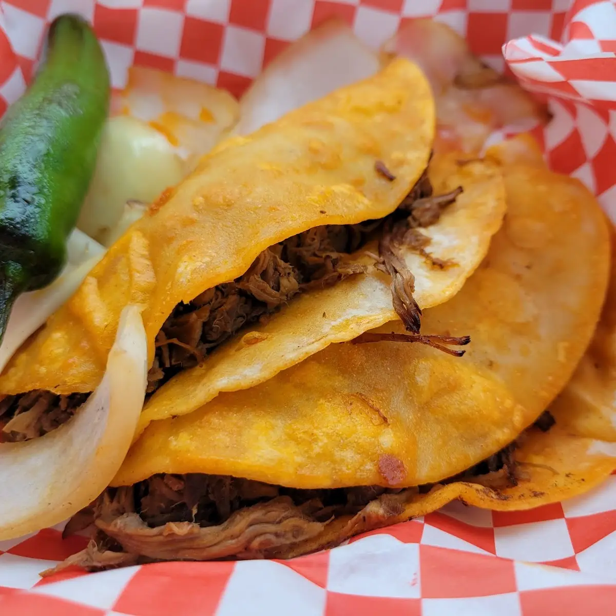 Tacos Asada. Pollo chorizo