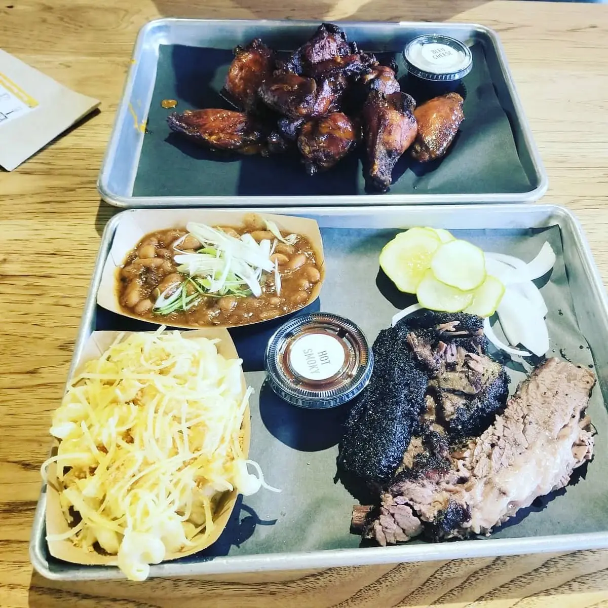 Beef Brisket and Chicken Wings