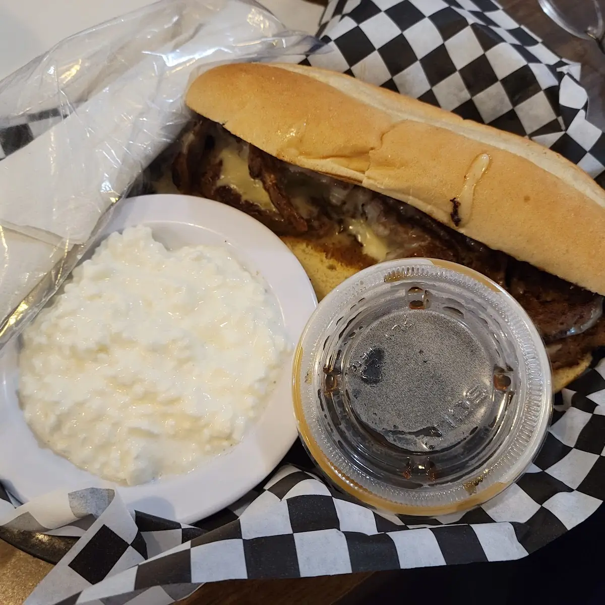 French Dip with Cottage Cheese