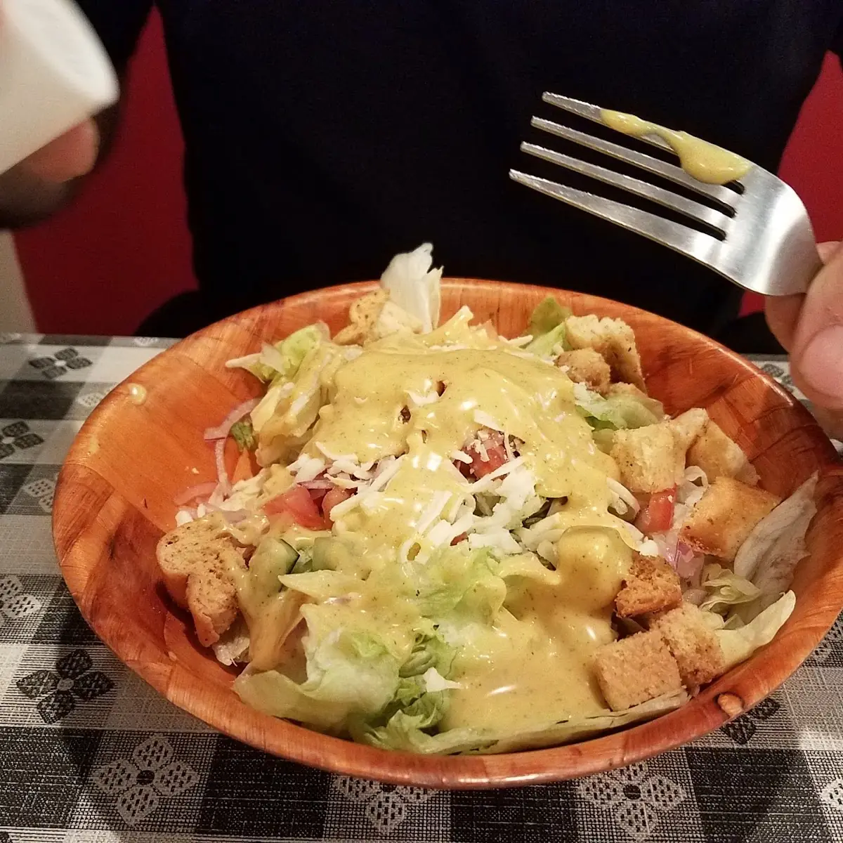 Side Salad with Honey Mustard Dressing