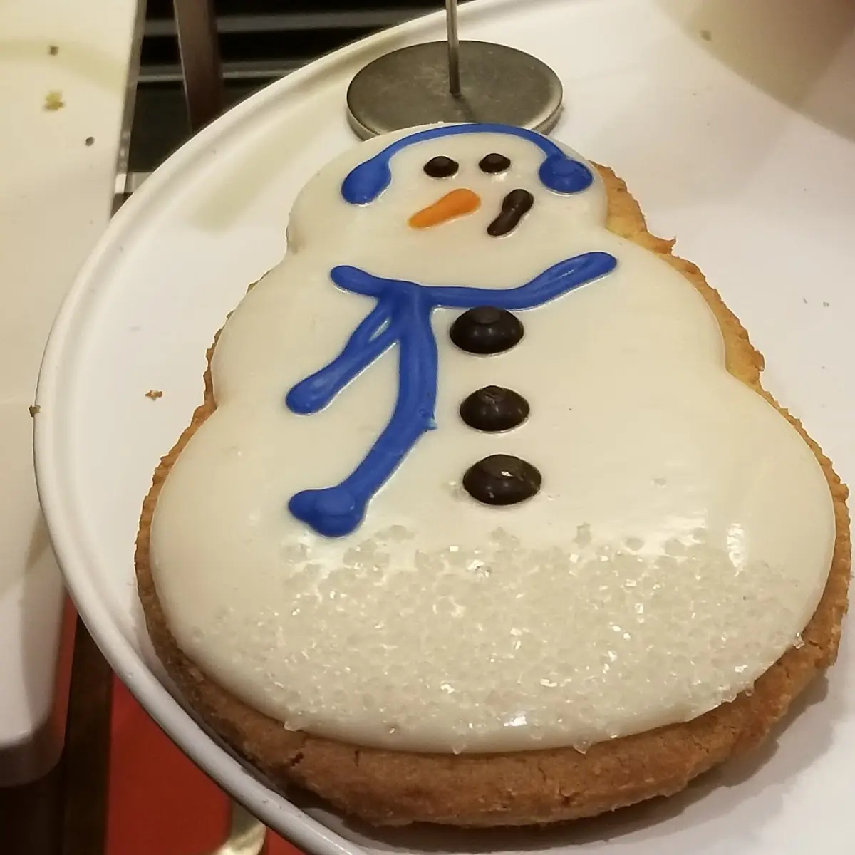 Snowman Sugar Cookie