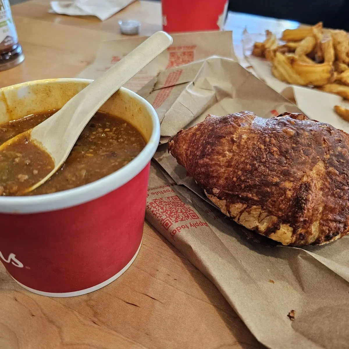 Chilli and a Cheese Croissant, Tim Hortons