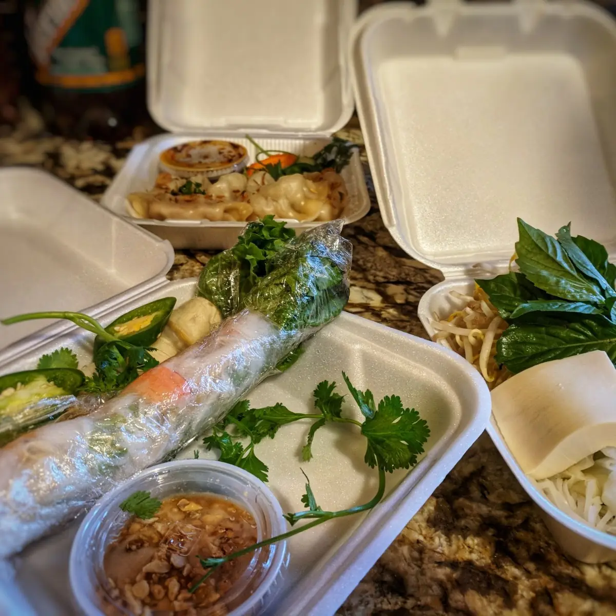 Pad Thai Egg Rolls Pho
