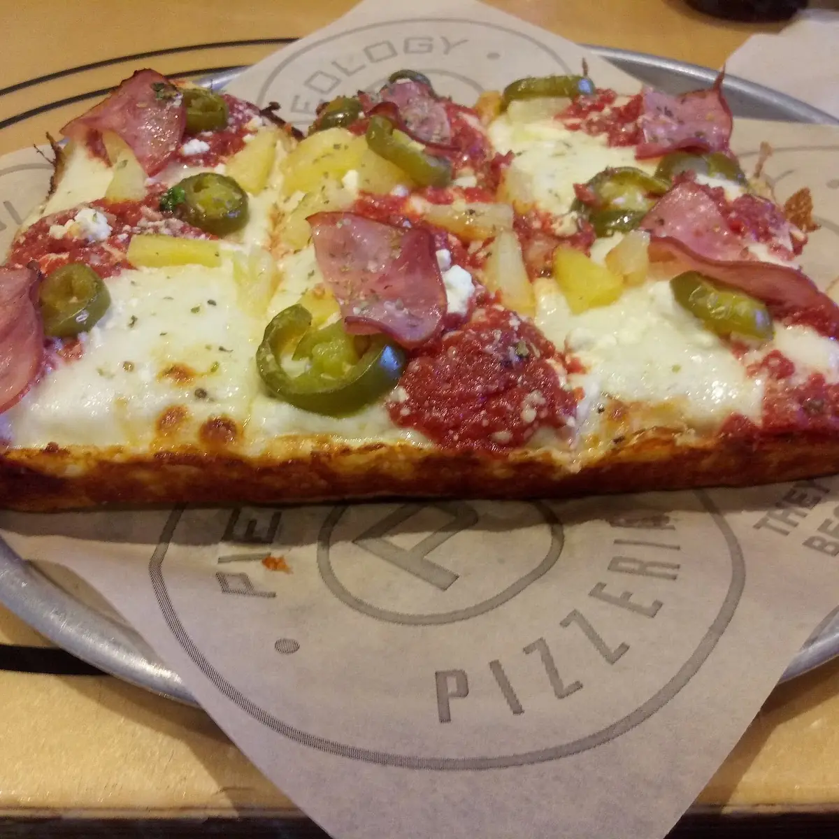 Ham Pineapple Jalapeno Deep Dish Pizza