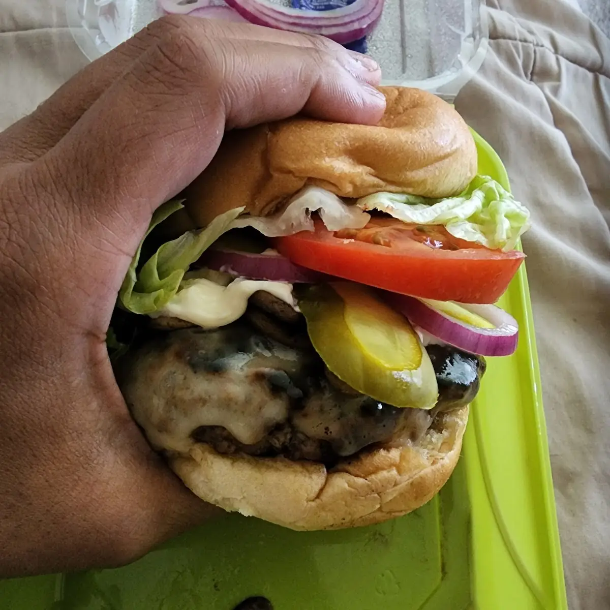 Mushroom Swiss Burger