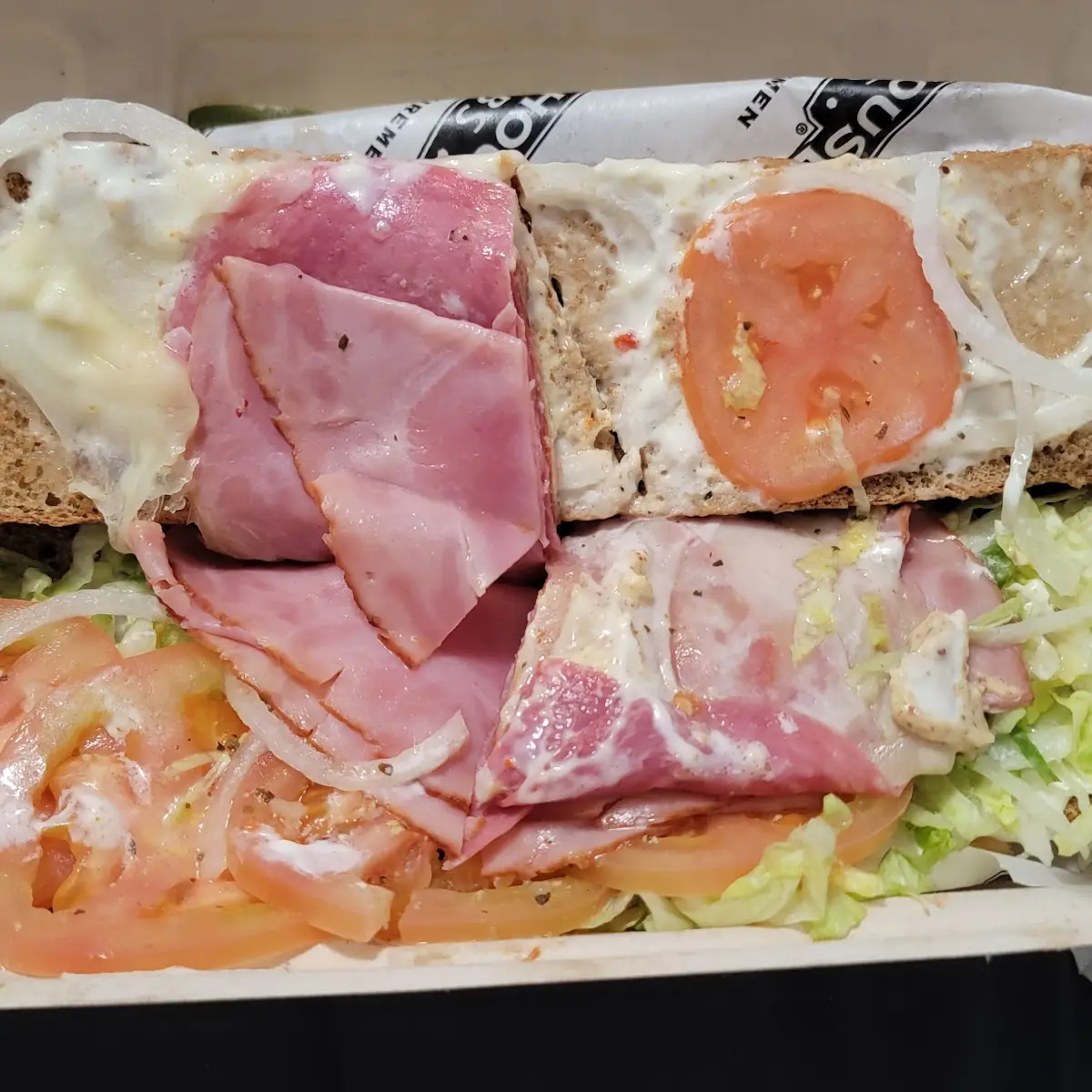 Italian Sub on White w O Tomato