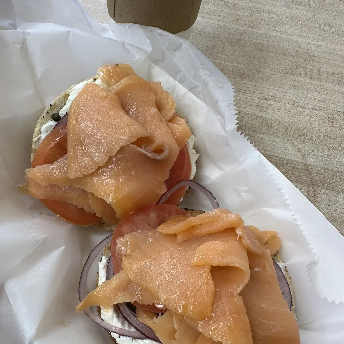Sliced Lox Sandwich