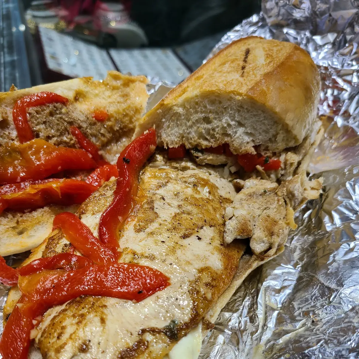 Grilled Chicken and Roasted Peppers
