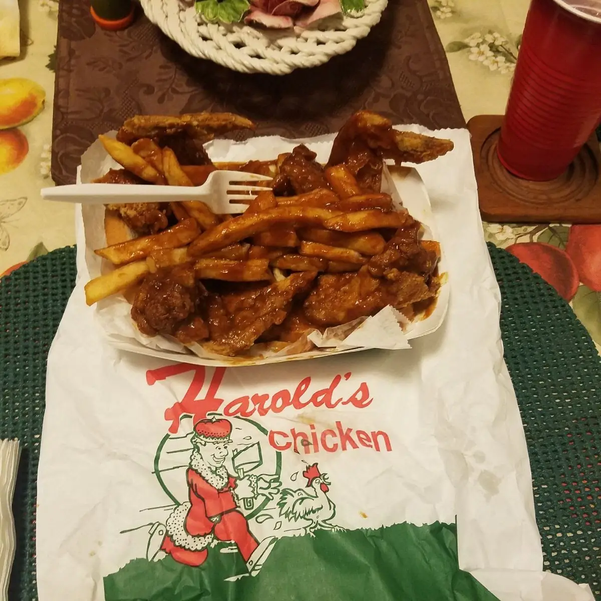 6 Piece Chicken Wings and Fries
