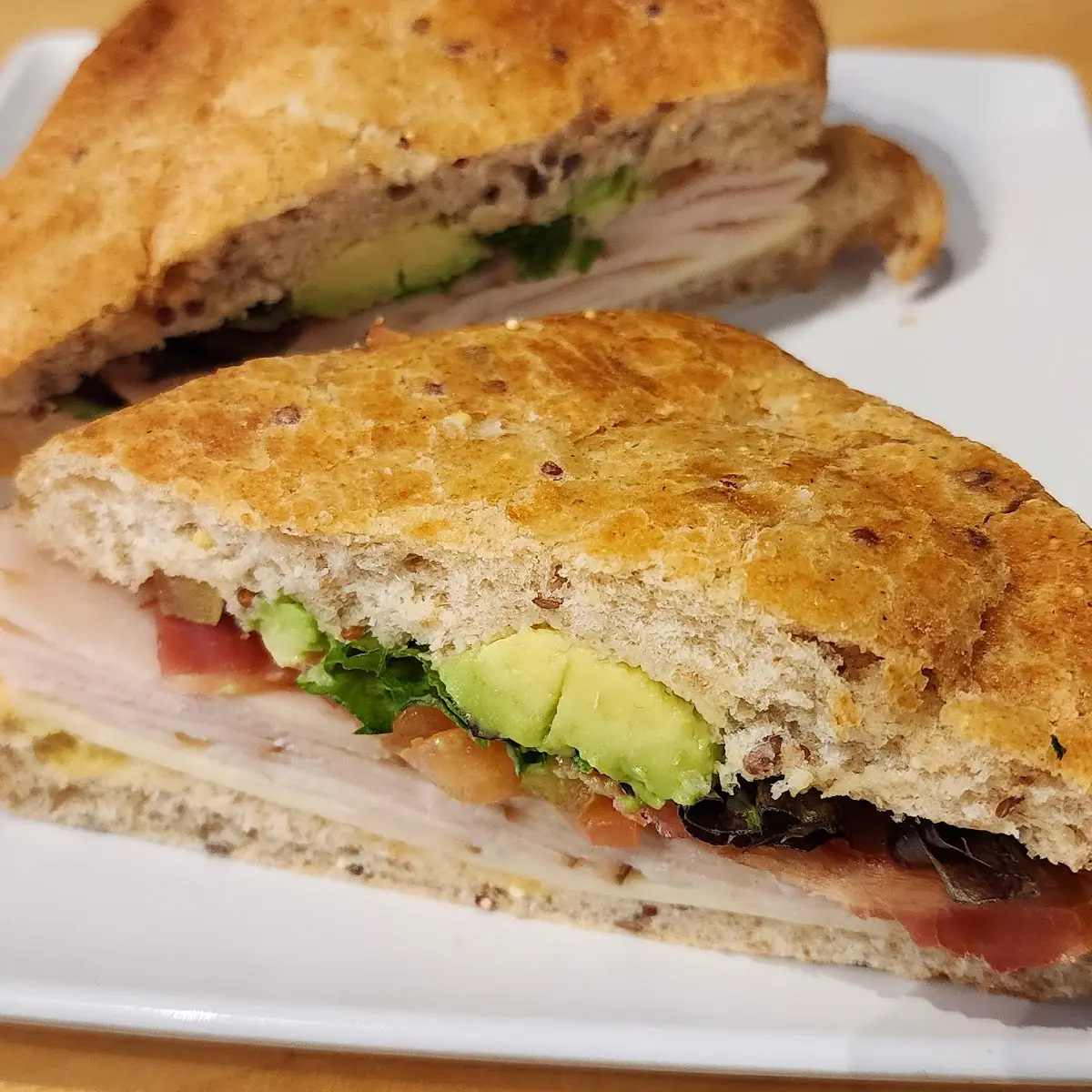 Turkey Avocado Club Sandwich