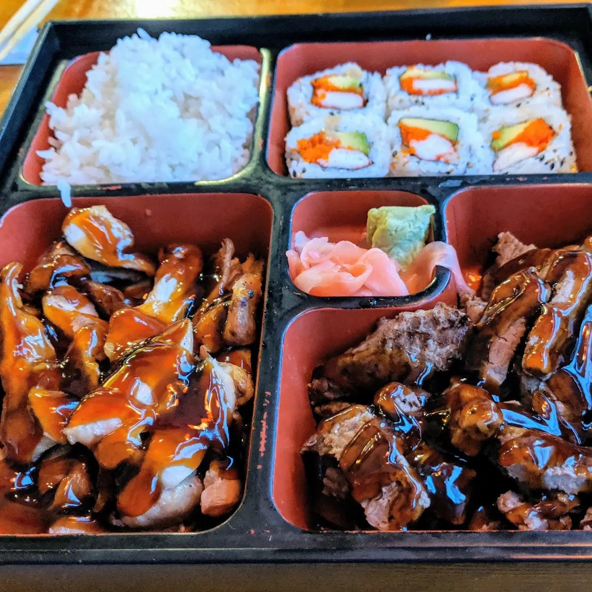 Chicken & Beef Teriyaki Dinner Set