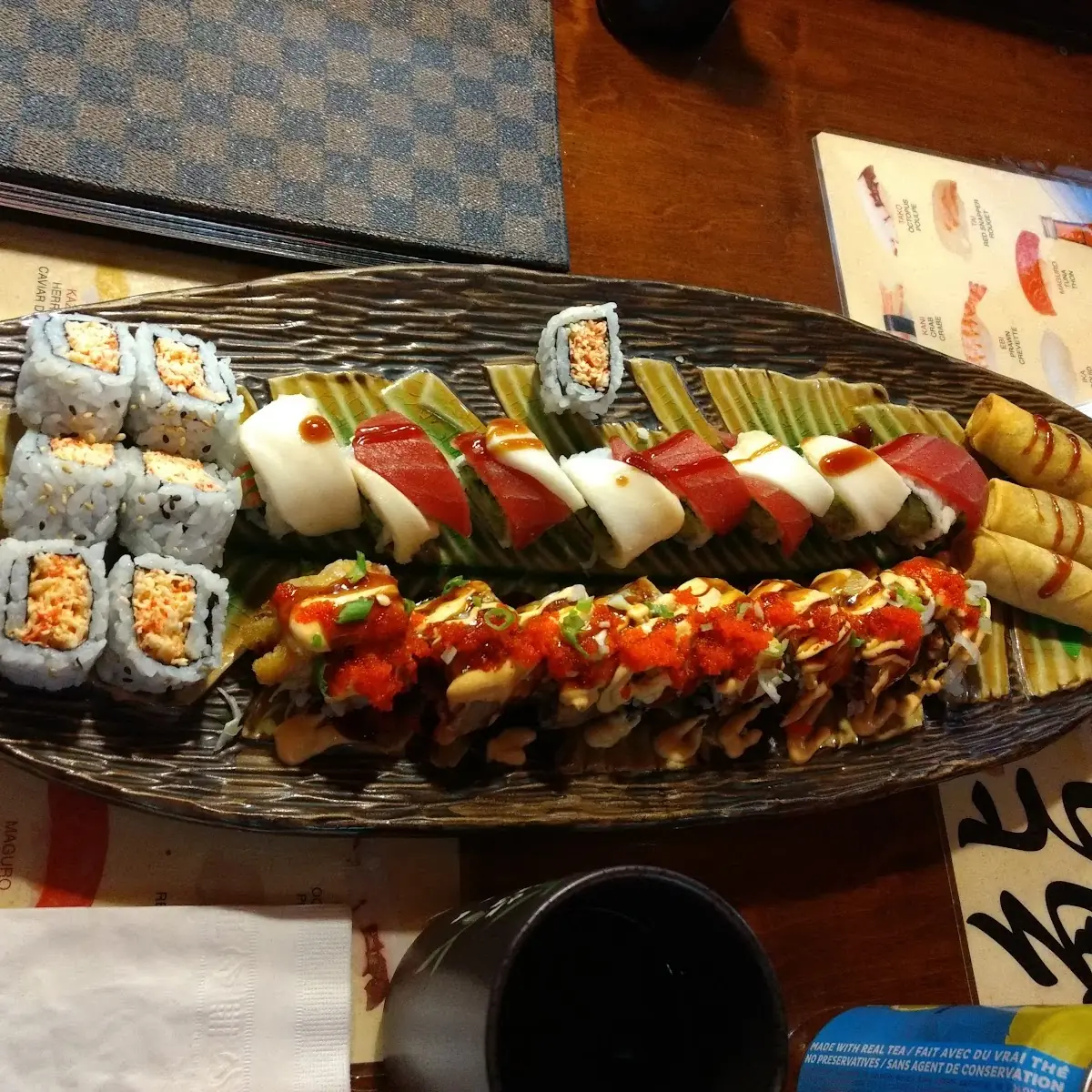 Volcano Rolls Canadian Rolls Spring Rolls and Crab Rolls, Royal Sushi House