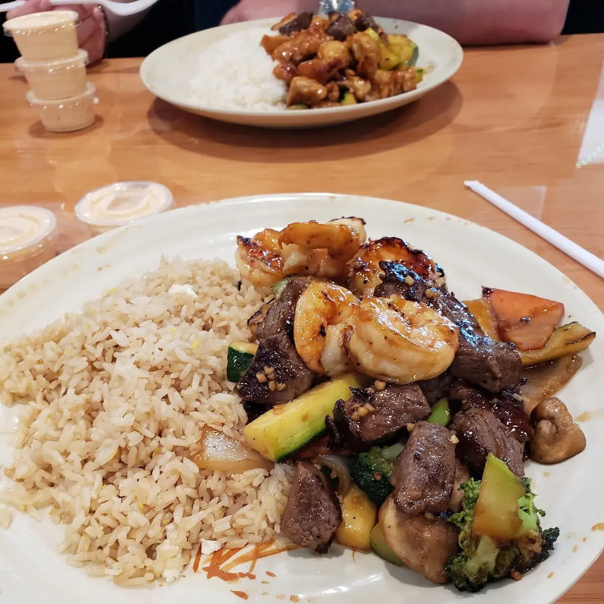 Hibachi Steak and Shrimp Entrée