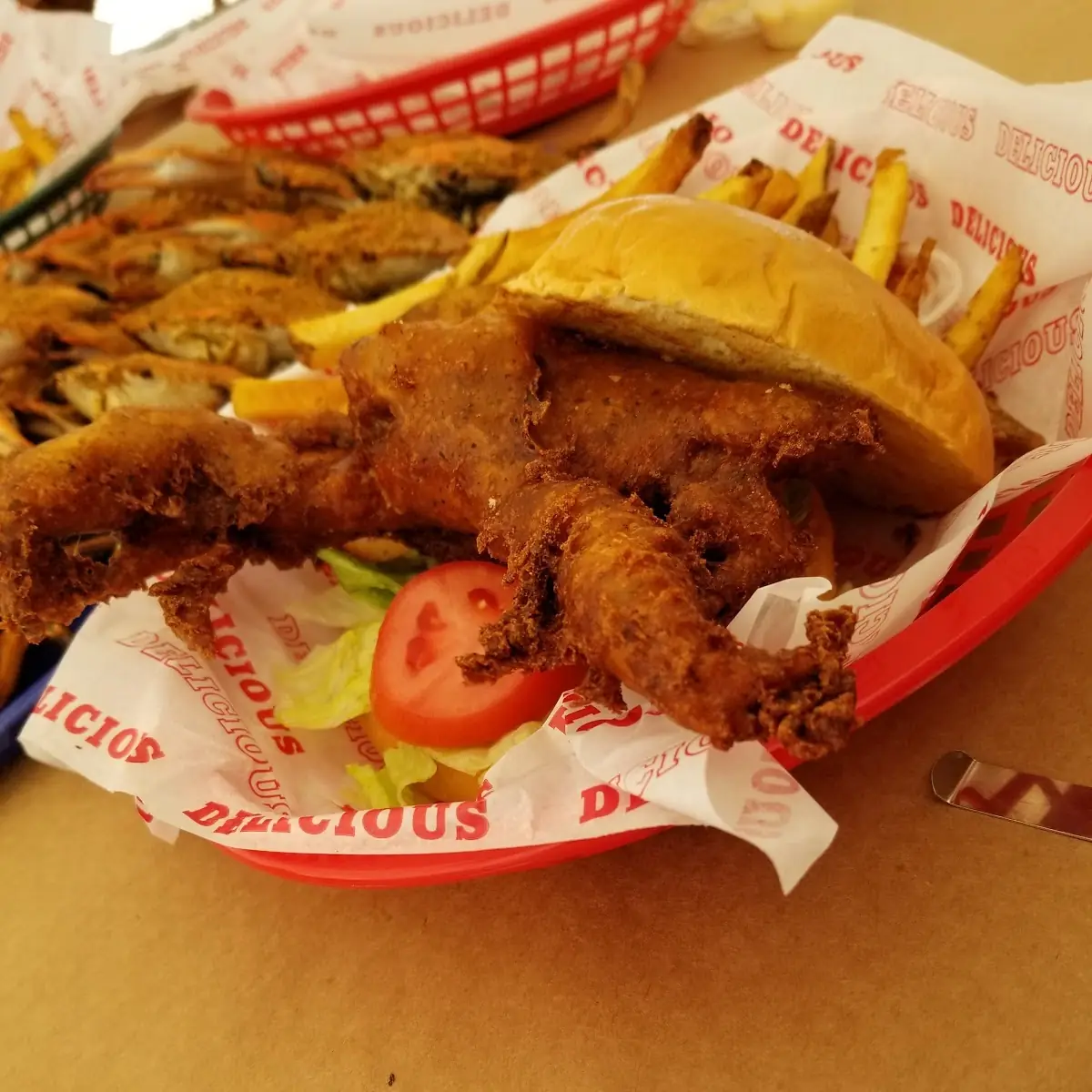 Soft Shell Crab Cake Sandwich