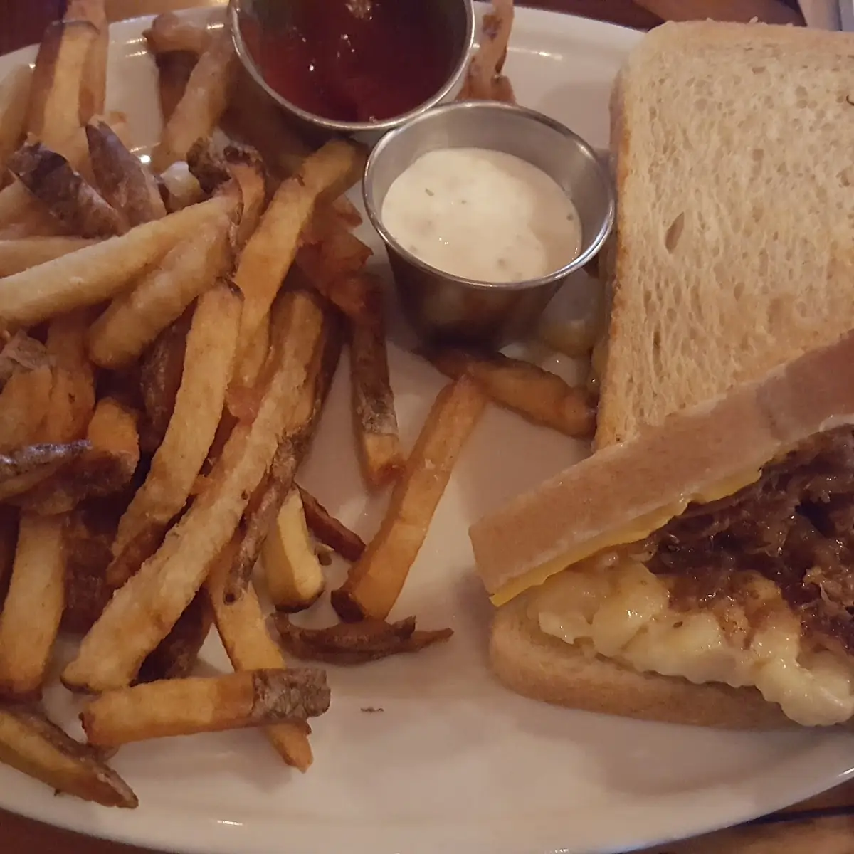 Their Mac and Cheese with Pulled Pork Sando