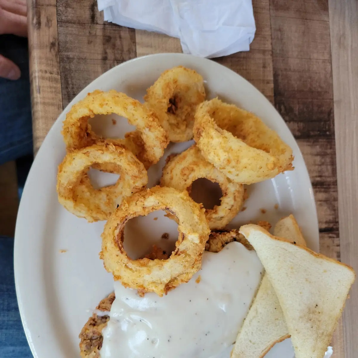 Fried Onion Rings & Mushrooms