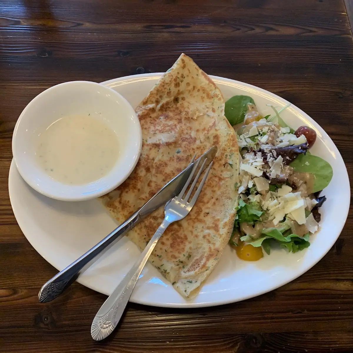 Roasted Chicken Savory Crepe