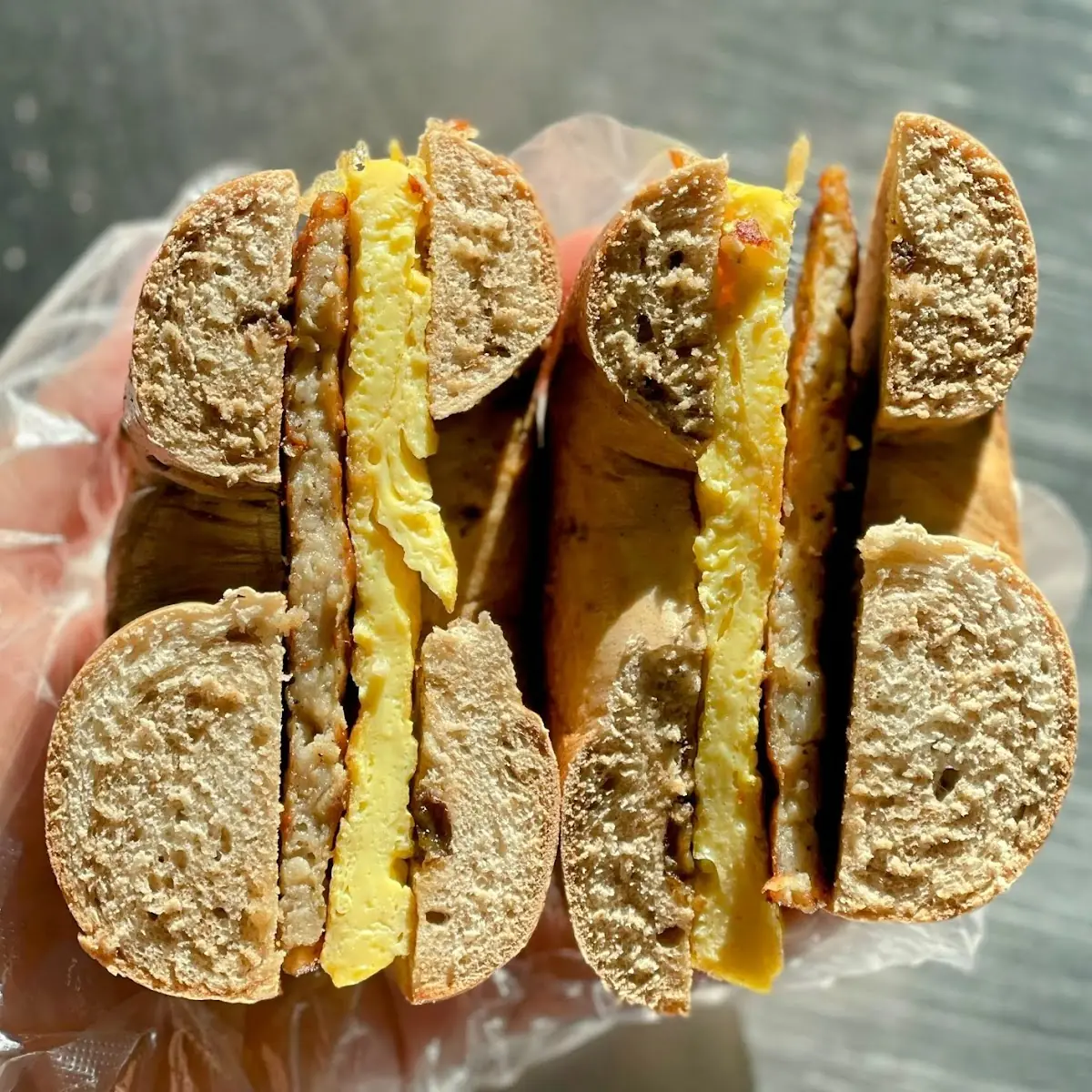 Sausage Egg and Cheese Bagel