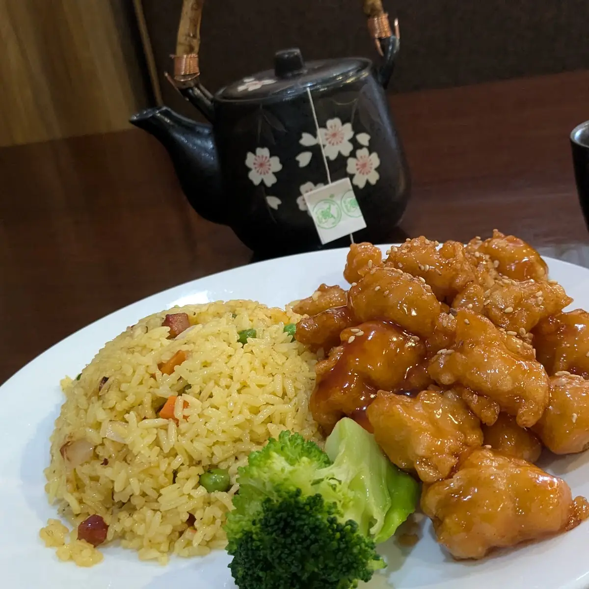 Sesame Chicken with Fried Rice