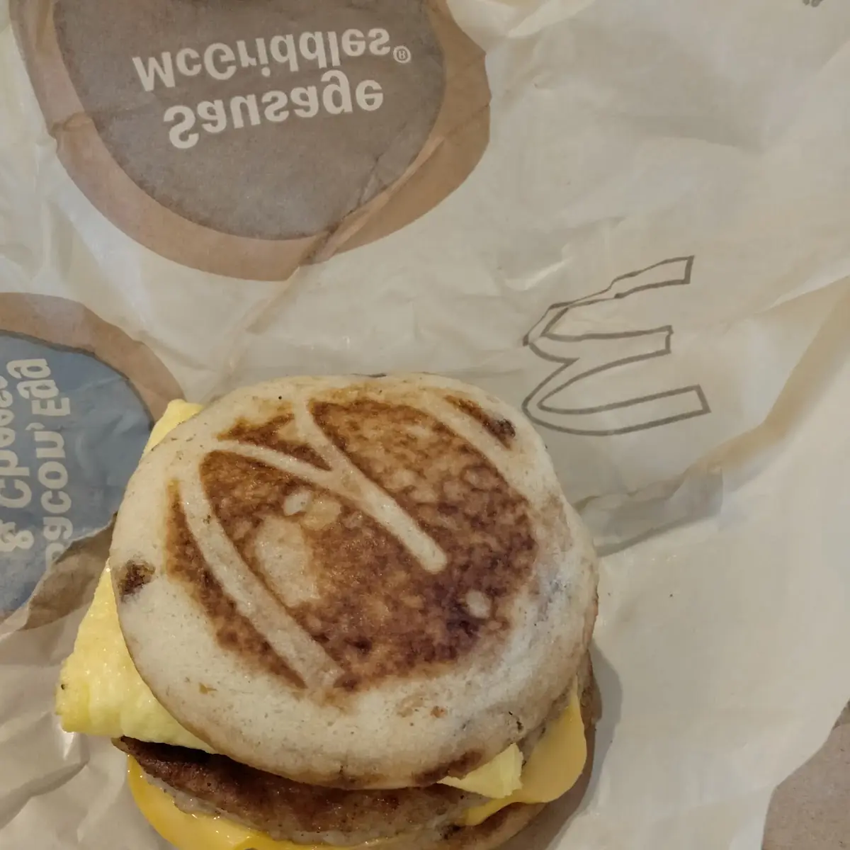 Sausage Egg and Cheese Mcgriddles Meal