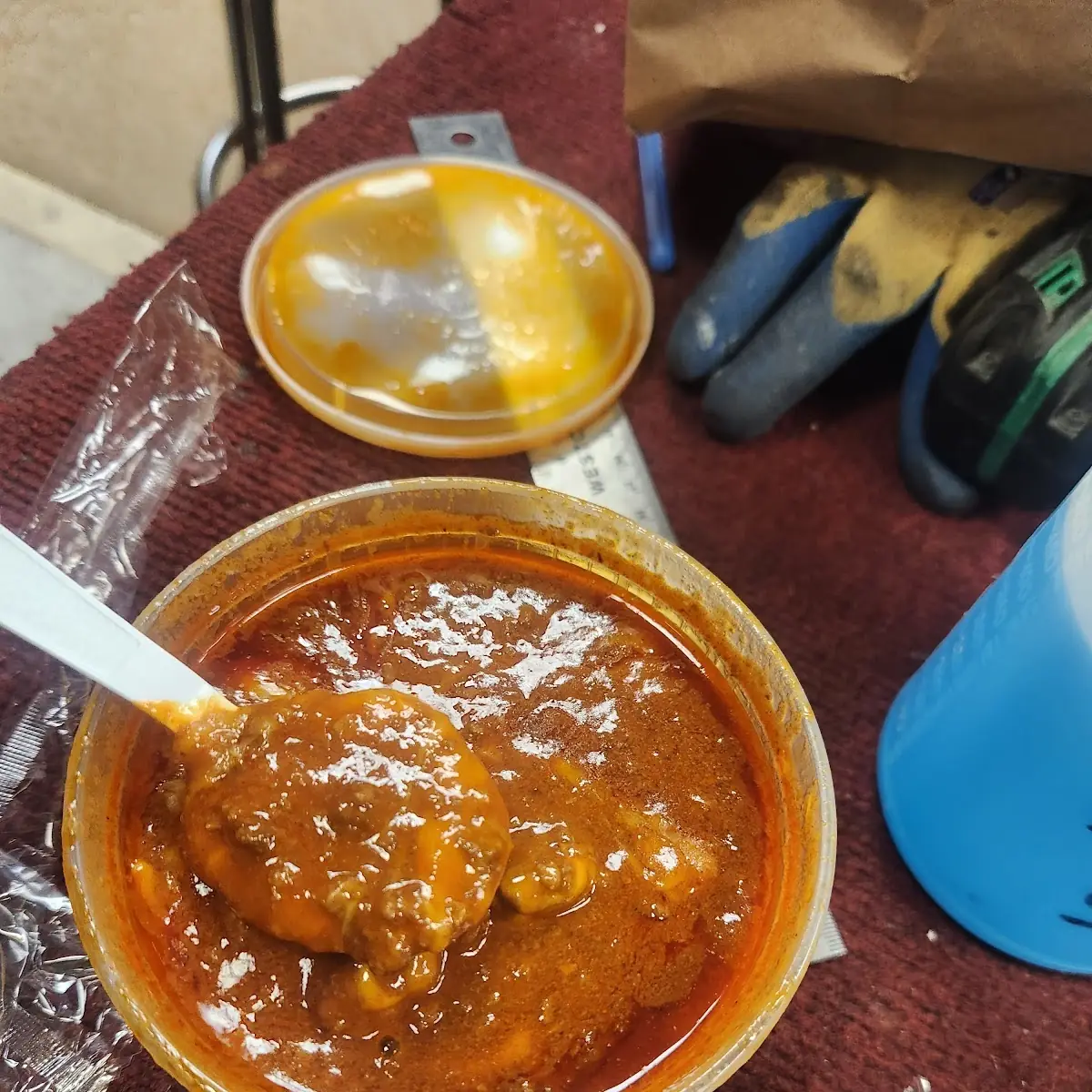 Chili with Chesse & Sour Cream