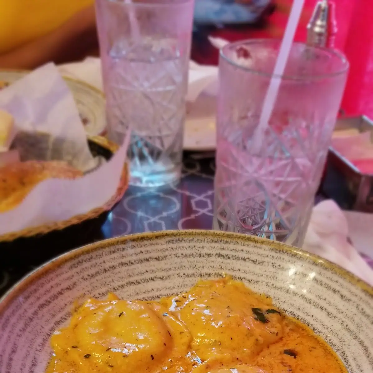 Lobster Ravioli with Sherry Cream